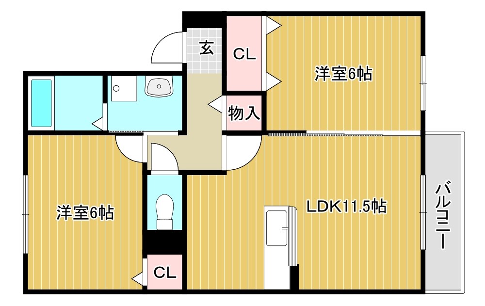 セジュールアースマーシⅣ 間取り図
