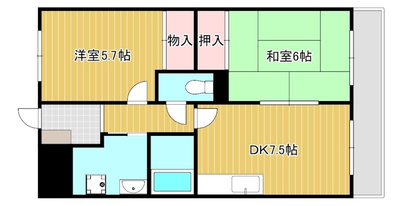 御園ハイツⅠ 間取り