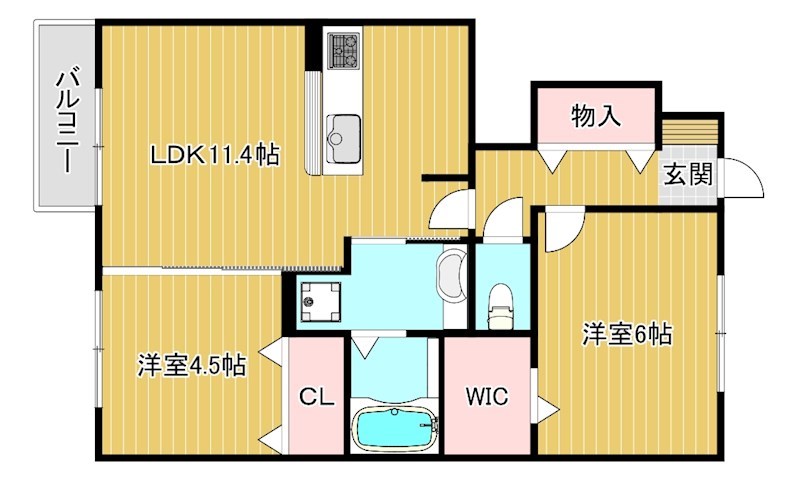 コンフォルタB棟 間取り
