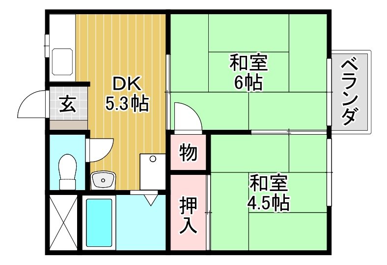 フラットアドニス 間取り