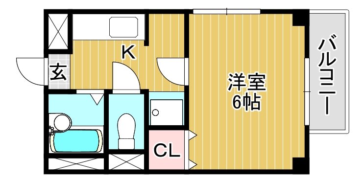 メゾン・サープラス西堀C 間取り