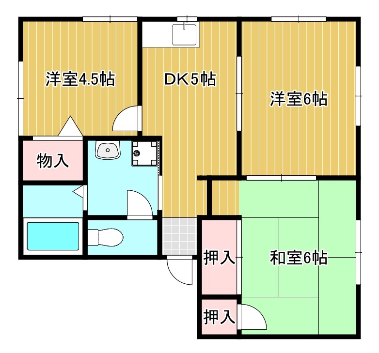 B・コーポ松尾 間取り