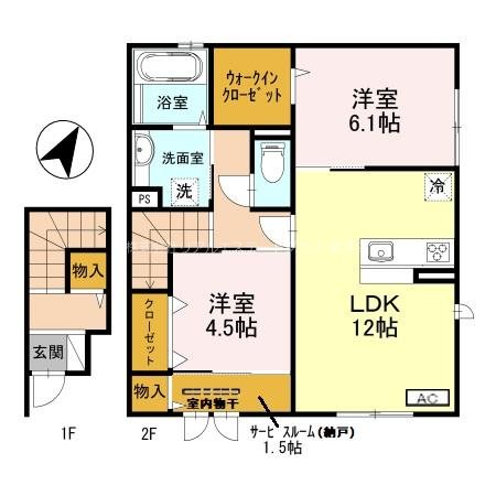 villa高畔 間取り