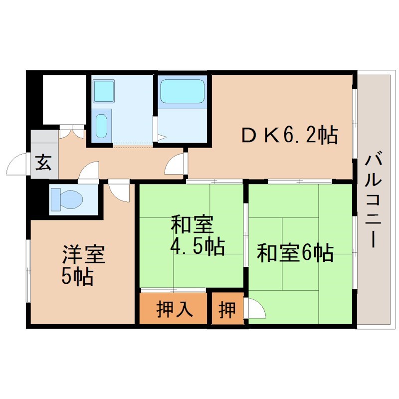 西村マンション 間取り図