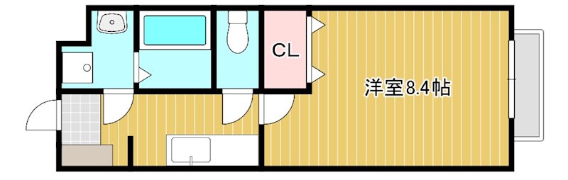 ベル　プロムナードわたむき 間取り