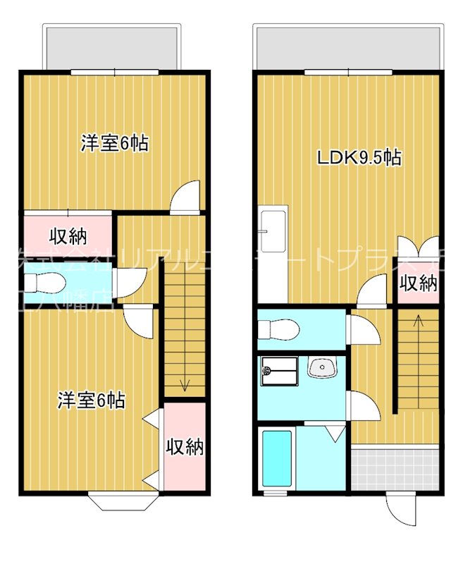 サンセール 1号室 間取り
