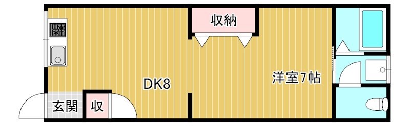 KOTOSOU 2-6号室 間取り