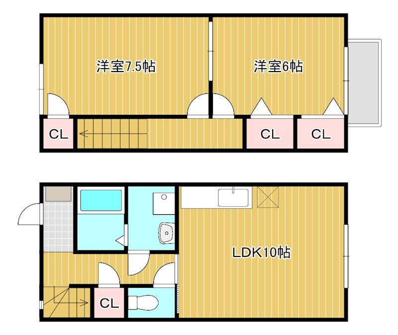 ピースポーター 3号室 間取り