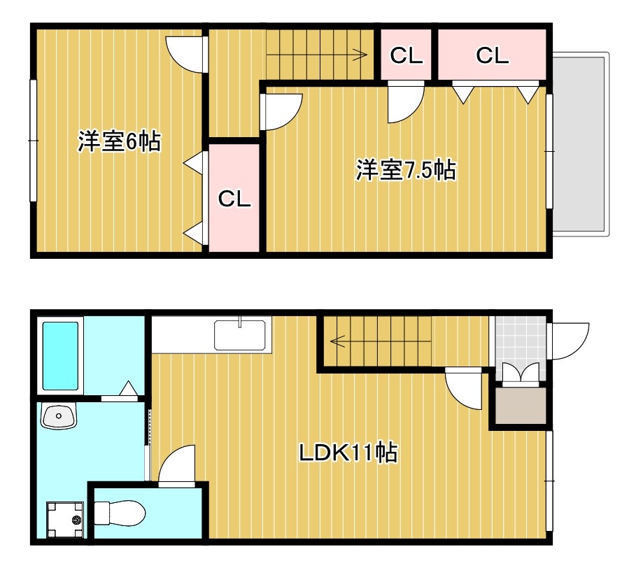 ピースポーター 5号室 間取り