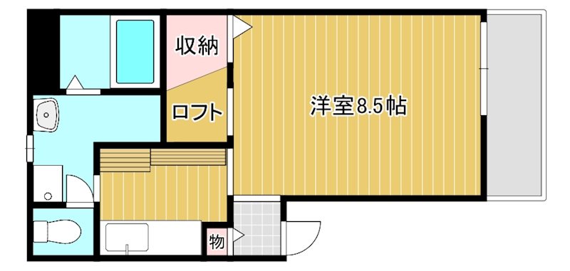 ASTY妙法寺  B105号室 間取り