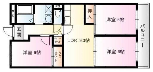 リバーノースビルⅡ 302号室 間取り