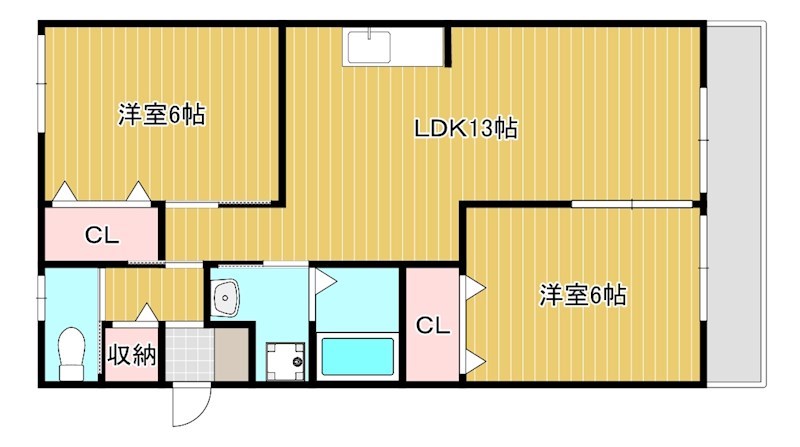 ピッコロマスダ 201号室 間取り