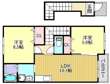 Casa Raffinato  B203号室 間取り