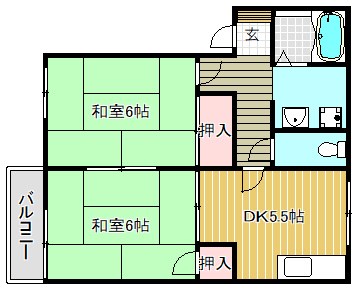 サンライフしのはら 201号室 間取り