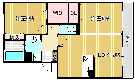 Cozy Court竹中 305号室 間取り