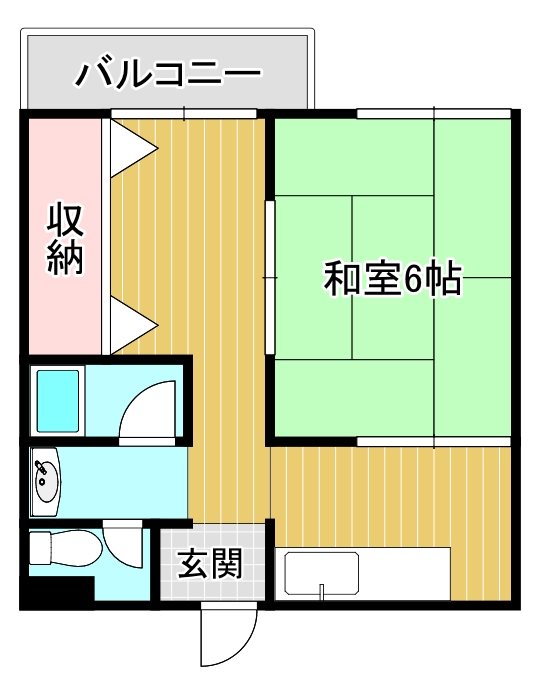 鈴木マンション 2-2号室 間取り