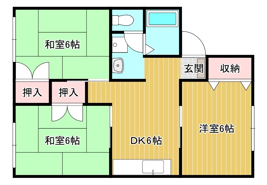 ボナールシャトー B202号室 間取り