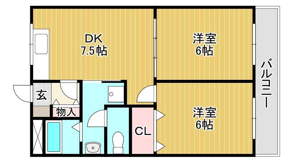 グリーンコートⅡ 219号室 間取り
