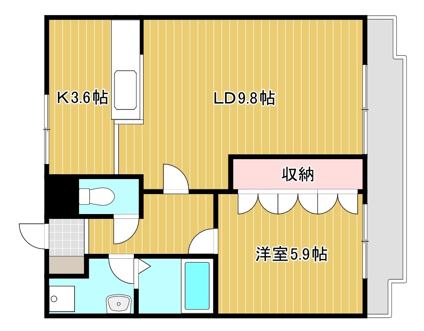 クロノスコート 間取り図