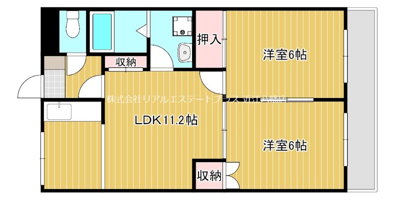 フィールドビレッジ 102号室 間取り
