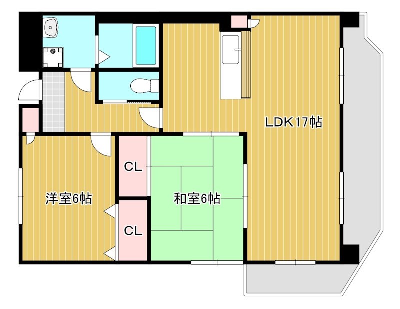 翔21 302号室 間取り