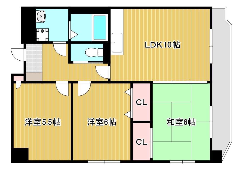 翔21  404号室 間取り