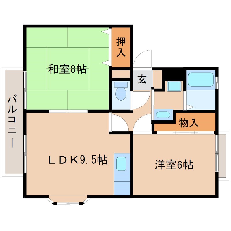 サンライズB 間取り