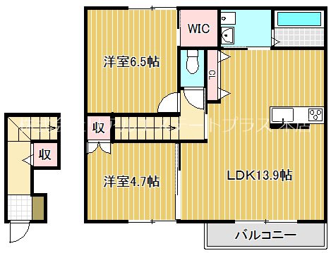 エルメゾン西河原 202号室 間取り