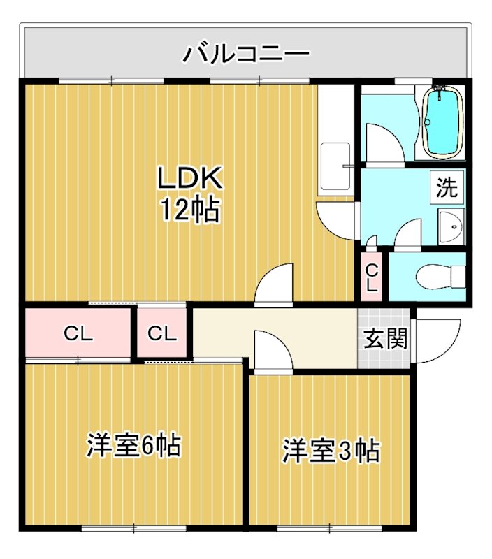 コーポ近江 301号室 間取り