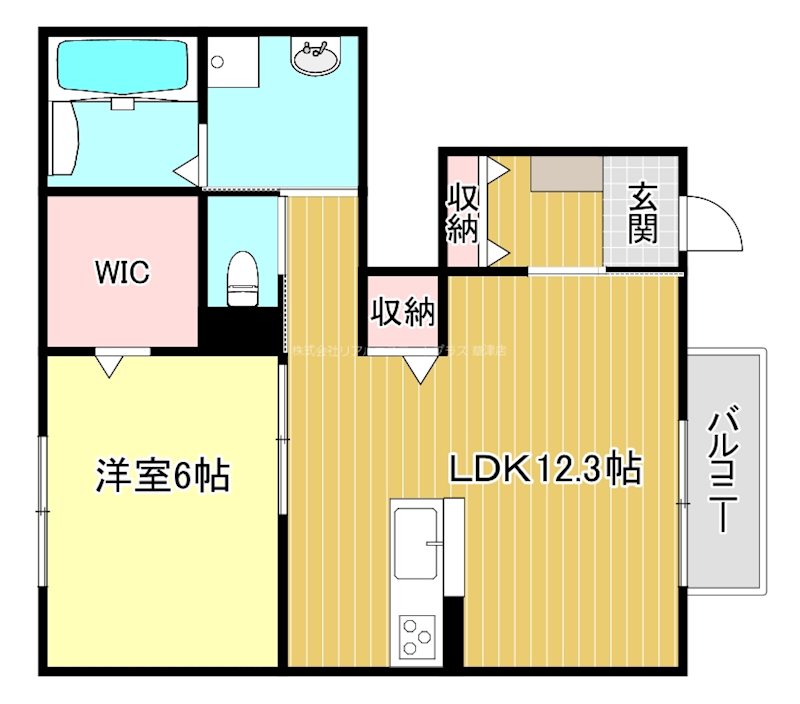 フェリシオ高野 B102号室 間取り