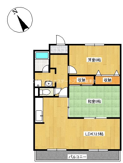 グランパティー小柿 402号室 間取り