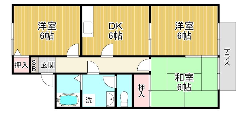 ロワージュ小平井 間取り