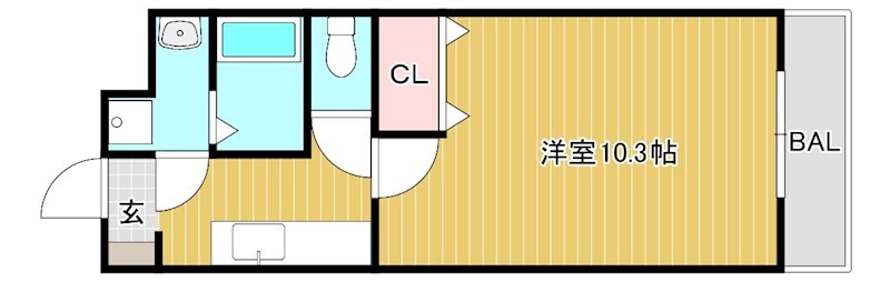 シャルマンサンワ 103号室 間取り