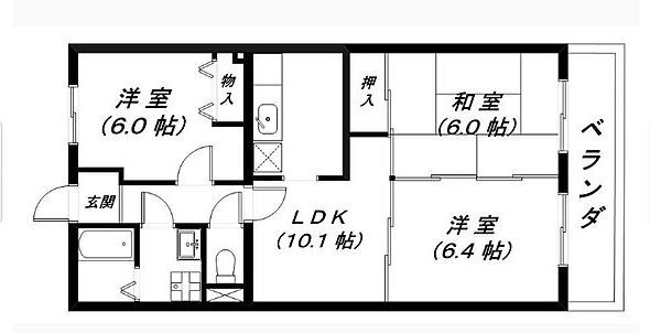 ルミエール壱番館 203号室 間取り