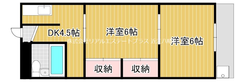 オードヴィ野洲 5号室 間取り