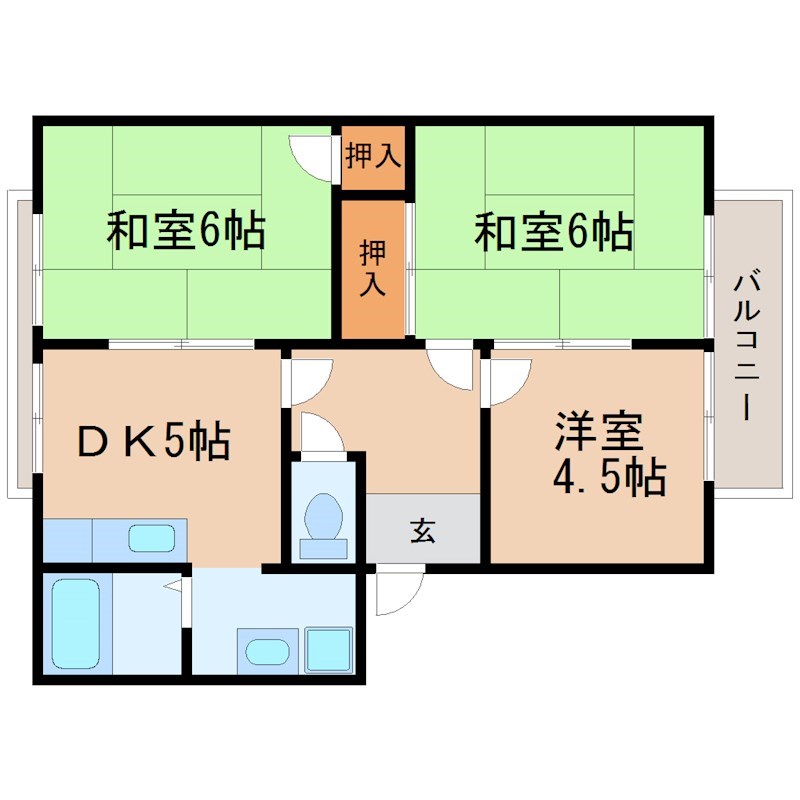 シャルム野洲 間取り図