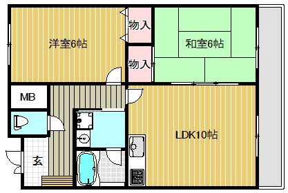 メルカード 205号室 間取り