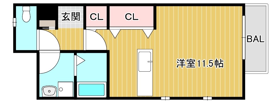 エトワ 202号室 間取り