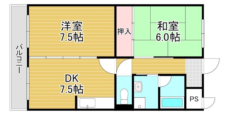 エクシブⅡ番館 204号室 間取り