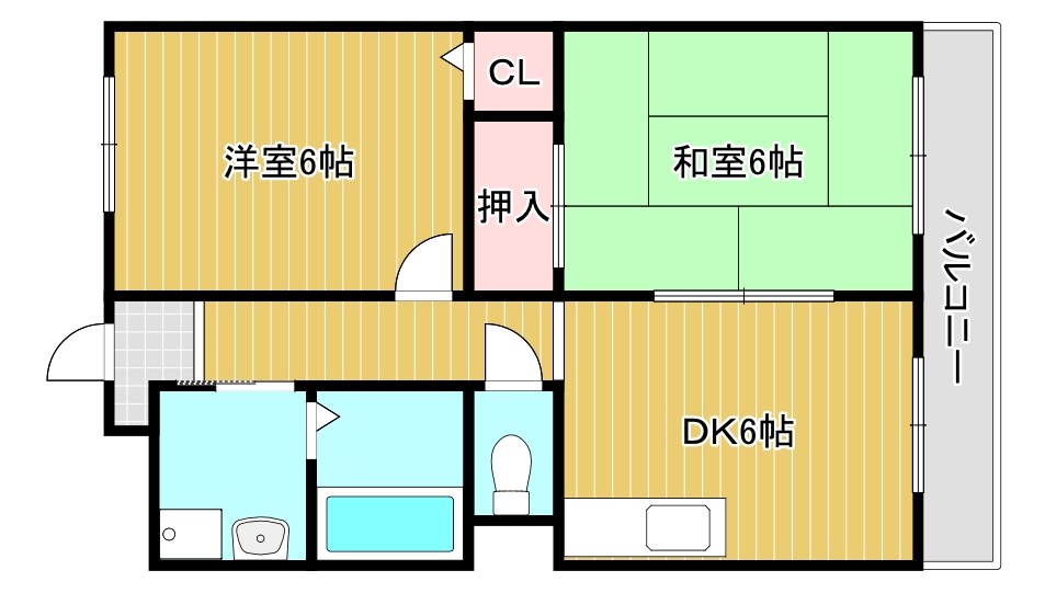 メゾン東陽  205号室 間取り