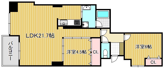 コスモ守山５番館 202号室 間取り