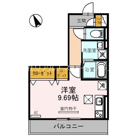 チェリーブロッサム勝部 211号室 間取り