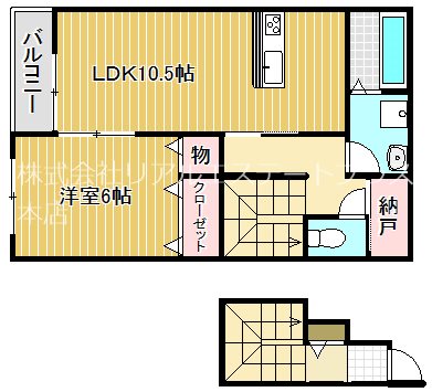 アネックス左城 203号室 間取り
