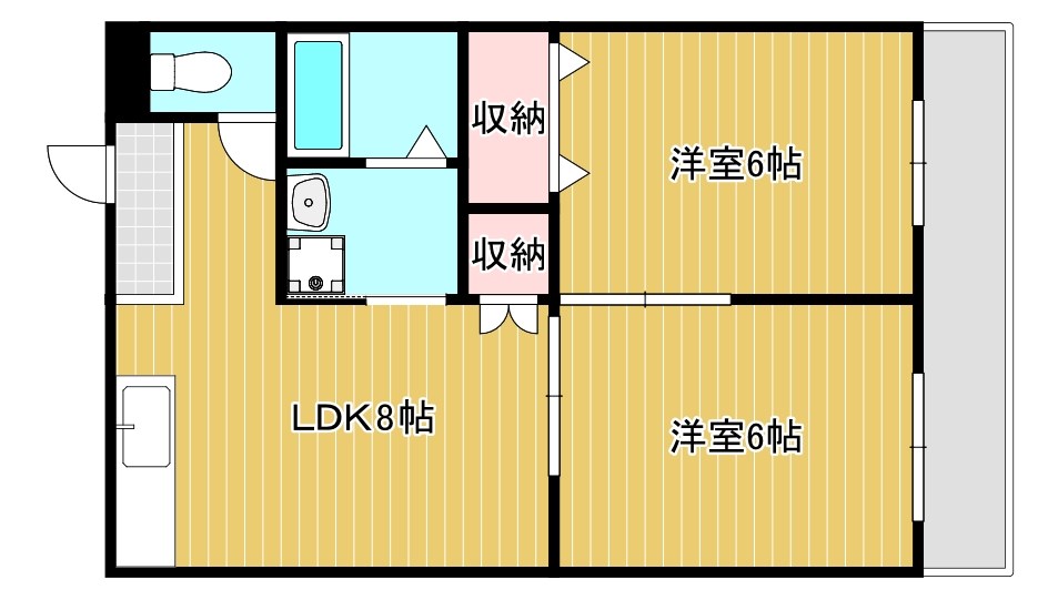 フォルサⅠ番館 305号室 間取り