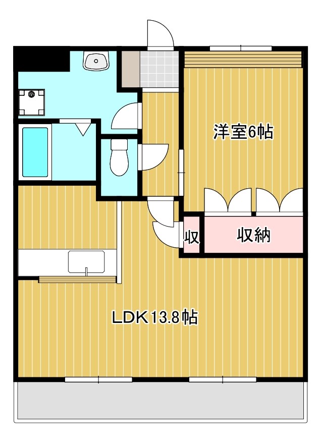 ディアドリーム  202号室 間取り