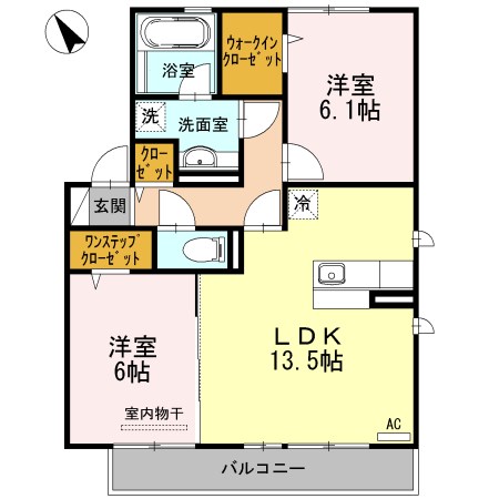 Ohana 203号室 間取り