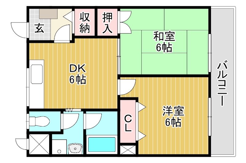 十一屋DOA  803号室 間取り