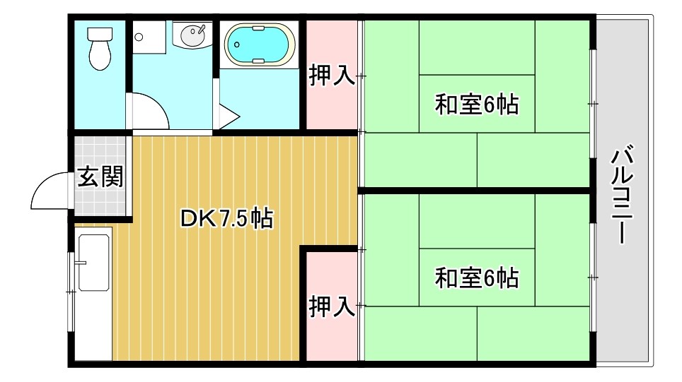 ドリームハイツ B07号室 間取り