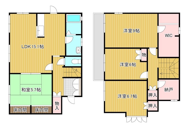 長峰6貸家 間取り