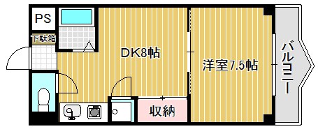 西河原マリーンハイツ 203号室 間取り